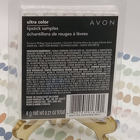 Avon ULTRA COLOR Mini LIPSTICK Sample Variety Ten Pack Assorted Colors 6g 2013 - Picture 7 of 8